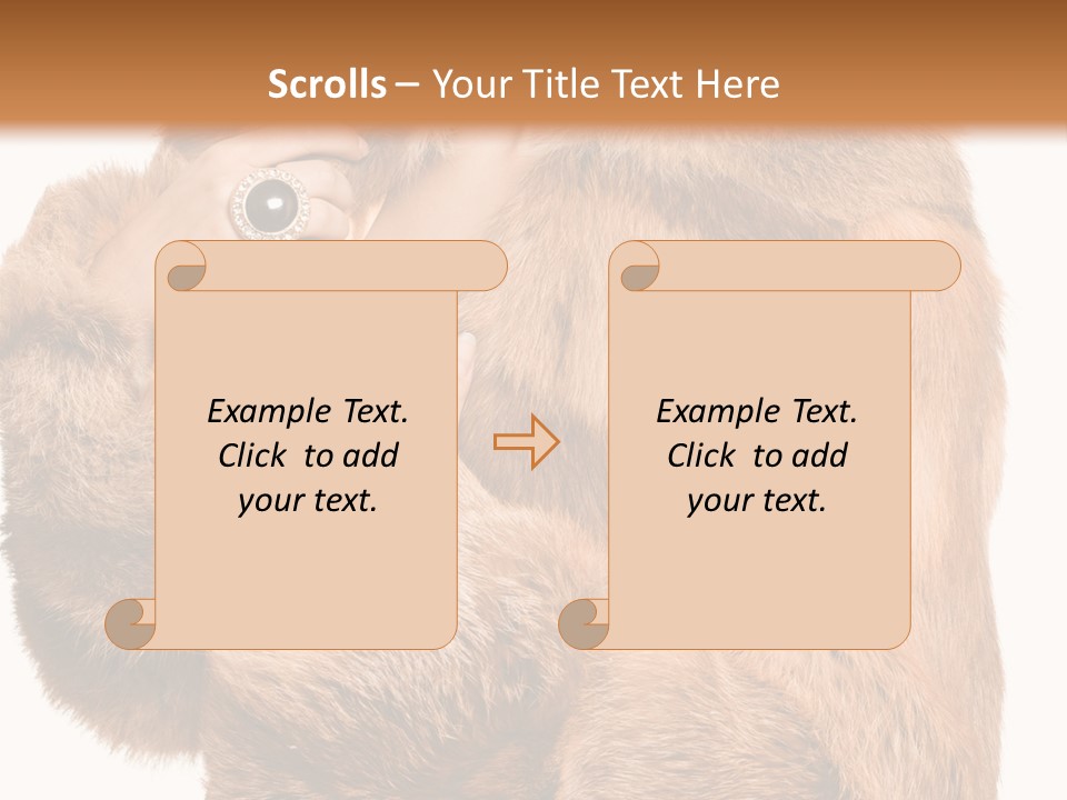 Posing Hairstyle Head PowerPoint Template