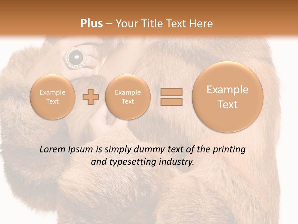 Posing Hairstyle Head PowerPoint Template