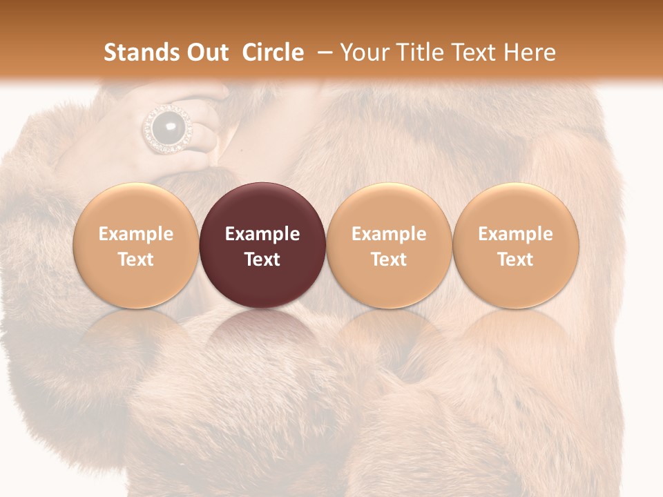 Posing Hairstyle Head PowerPoint Template