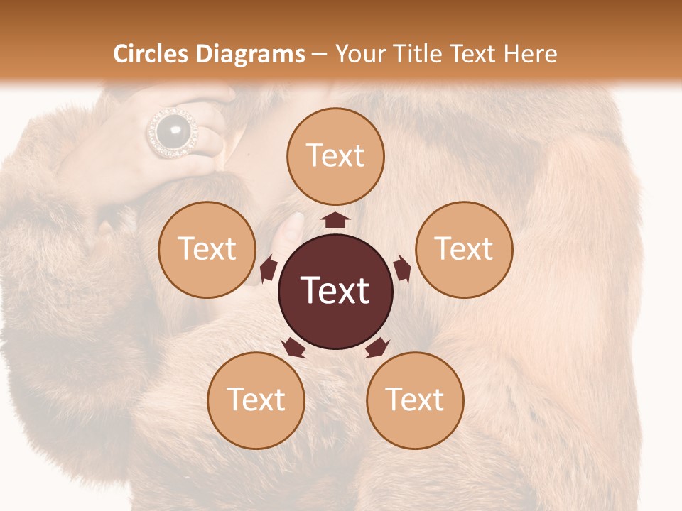 Posing Hairstyle Head PowerPoint Template