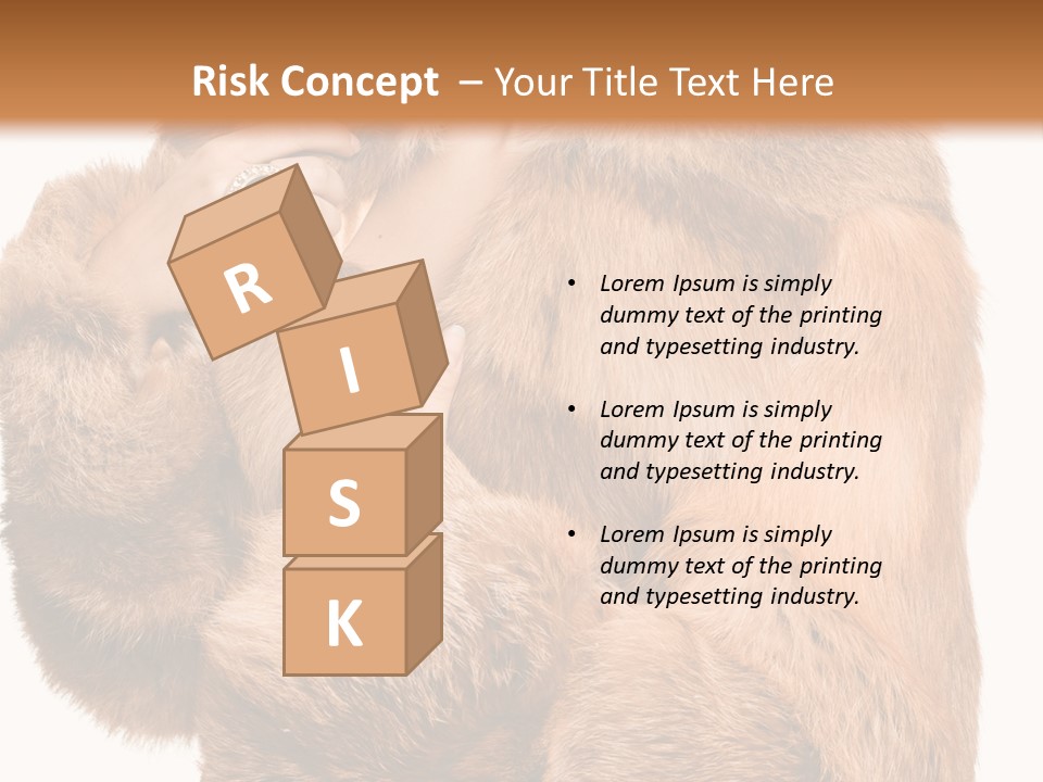 Posing Hairstyle Head PowerPoint Template