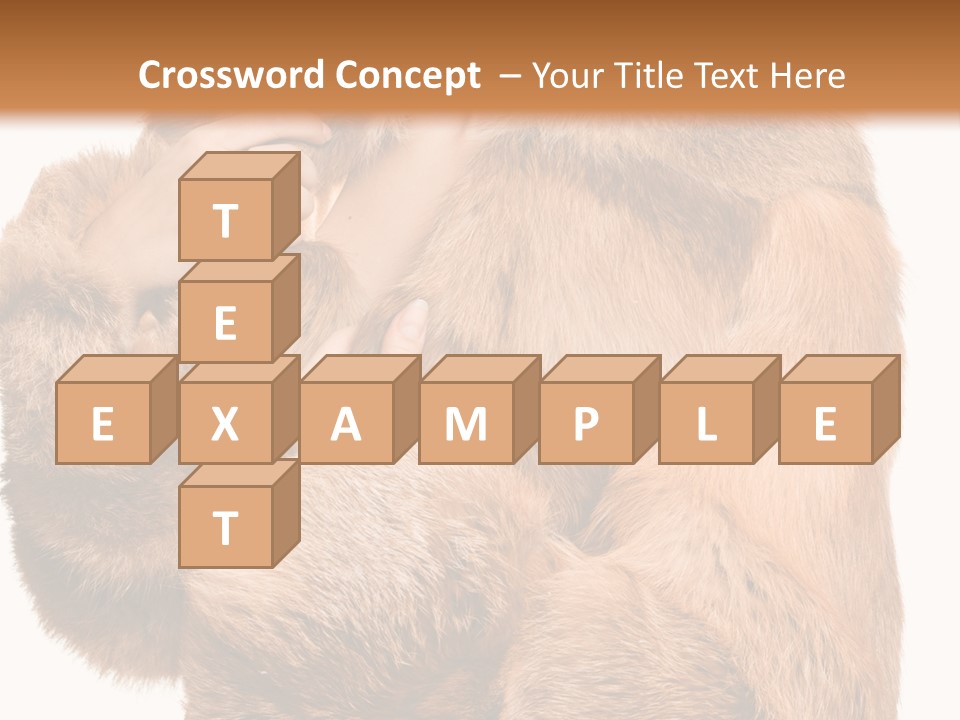 Posing Hairstyle Head PowerPoint Template