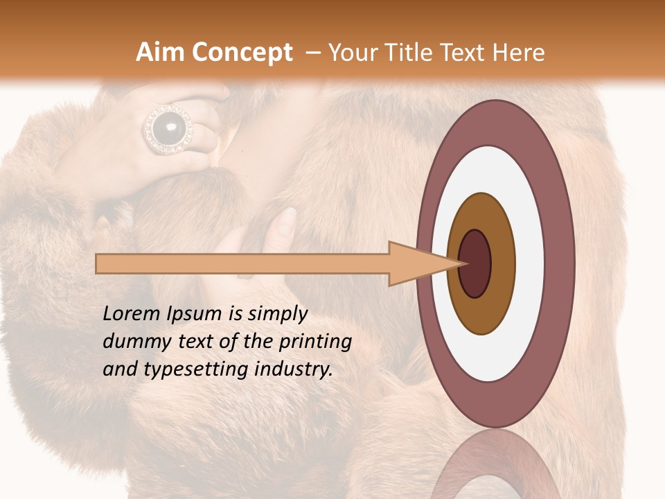 Posing Hairstyle Head PowerPoint Template