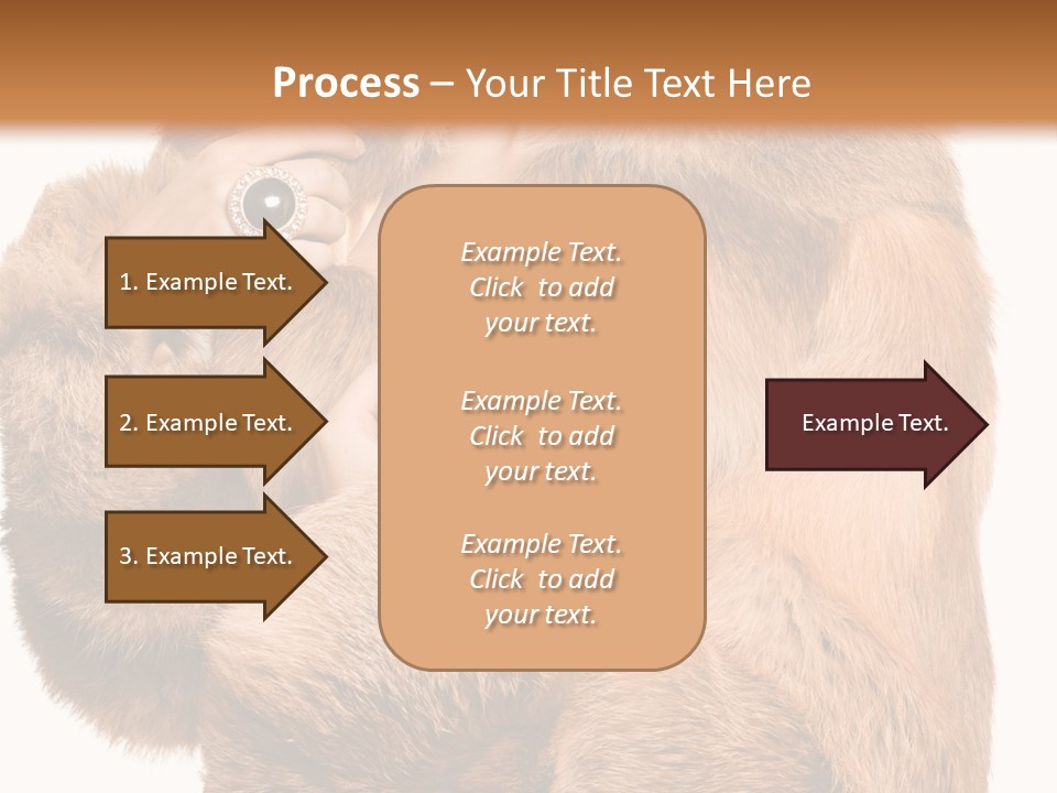 Posing Hairstyle Head PowerPoint Template