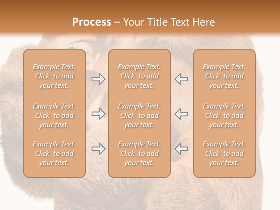 Posing Hairstyle Head PowerPoint Template