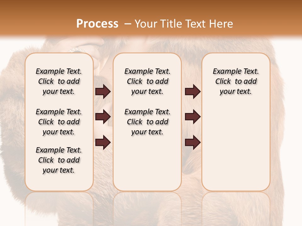 Posing Hairstyle Head PowerPoint Template