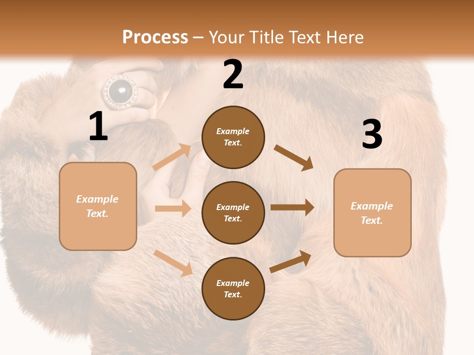 Posing Hairstyle Head PowerPoint Template