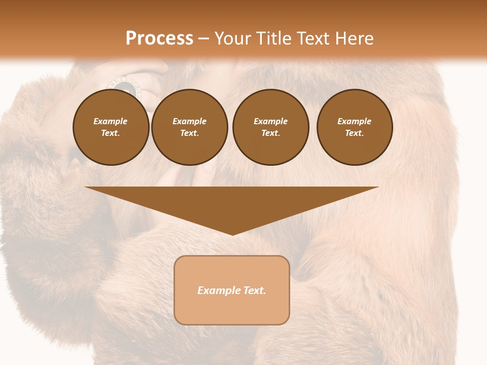 Posing Hairstyle Head PowerPoint Template