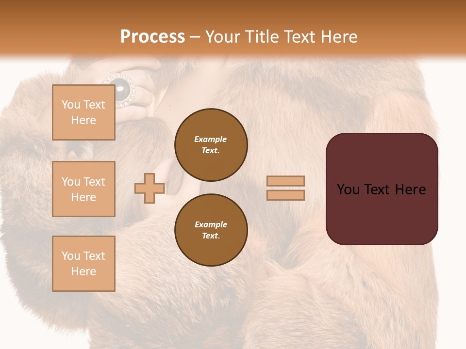Posing Hairstyle Head PowerPoint Template
