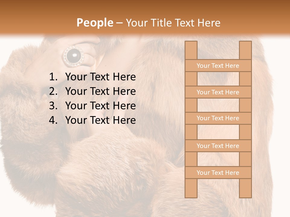 Posing Hairstyle Head PowerPoint Template