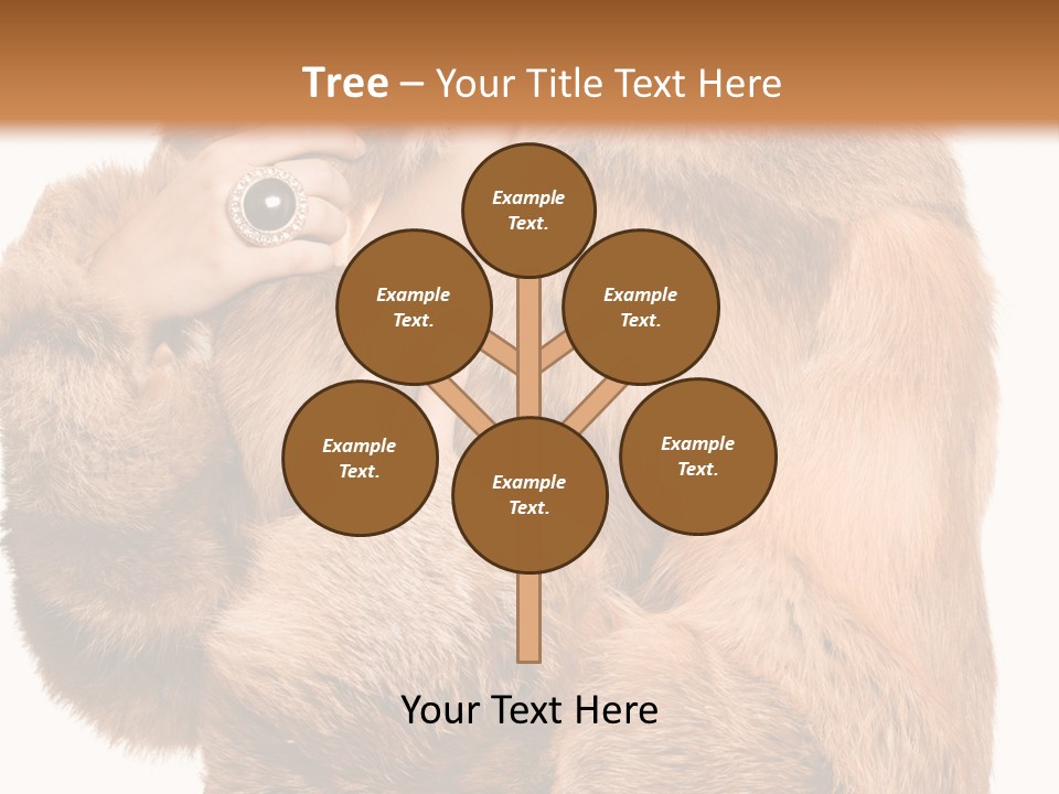 Posing Hairstyle Head PowerPoint Template