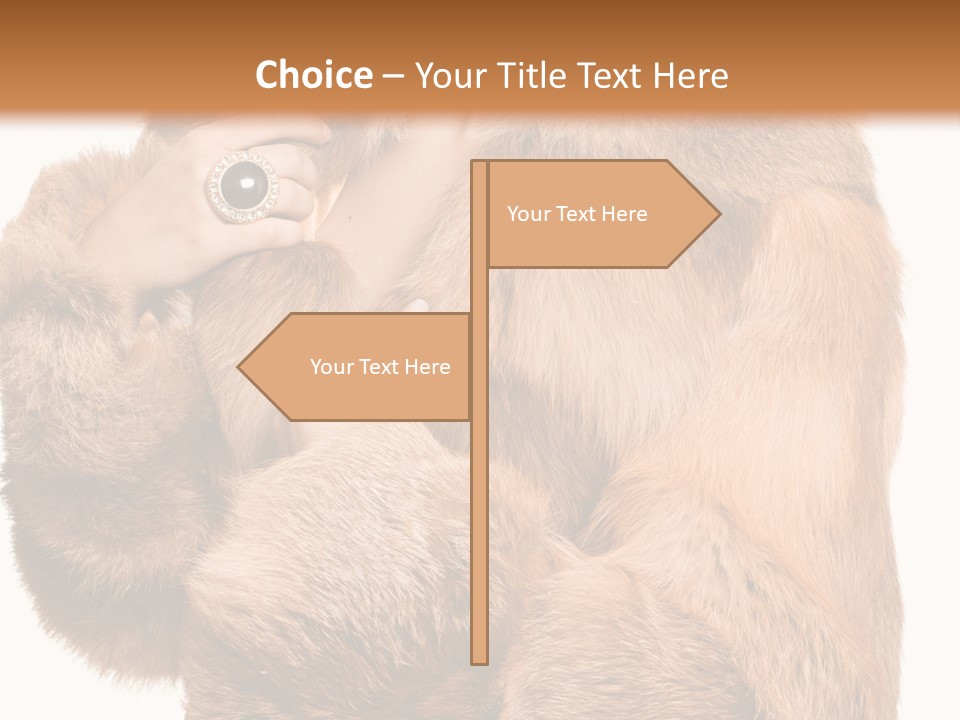 Posing Hairstyle Head PowerPoint Template