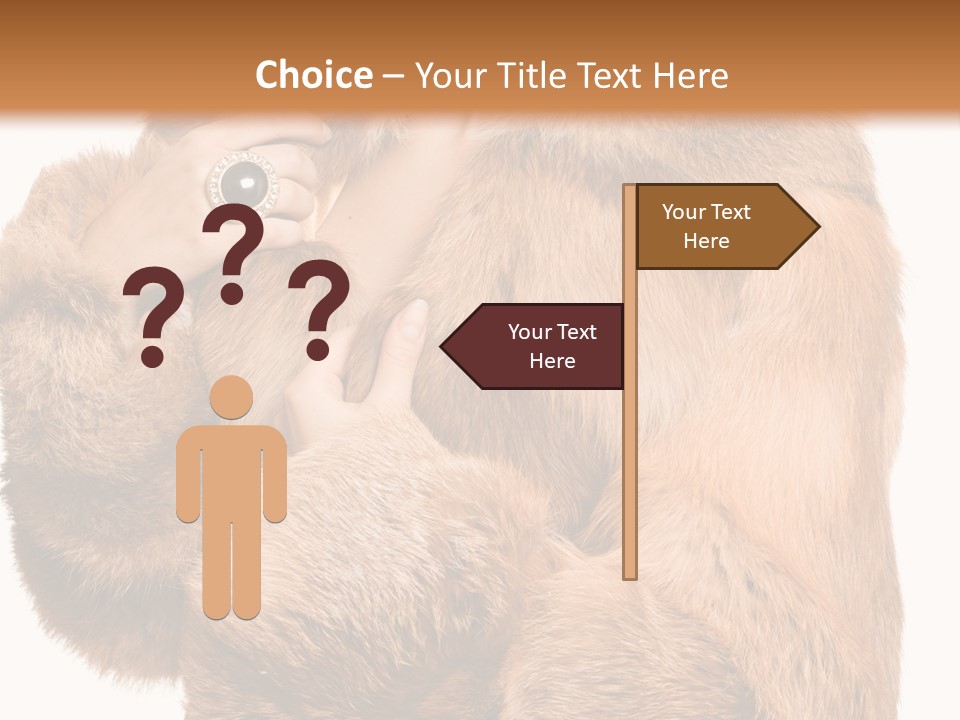Posing Hairstyle Head PowerPoint Template