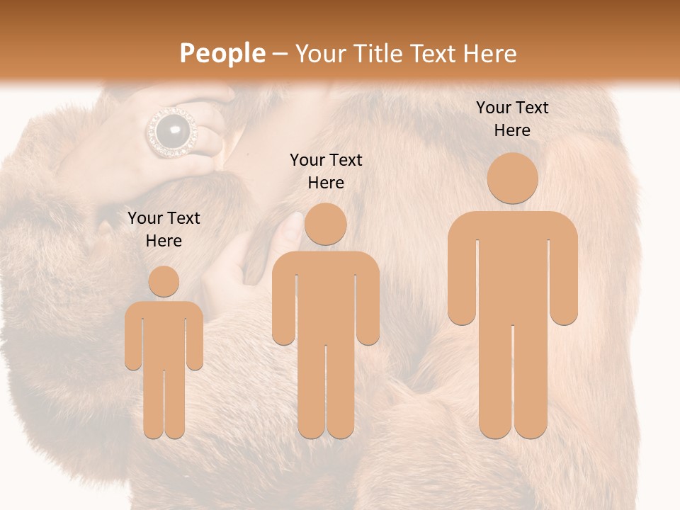 Posing Hairstyle Head PowerPoint Template