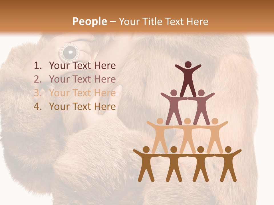 Posing Hairstyle Head PowerPoint Template