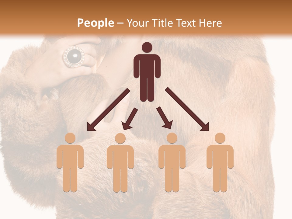 Posing Hairstyle Head PowerPoint Template