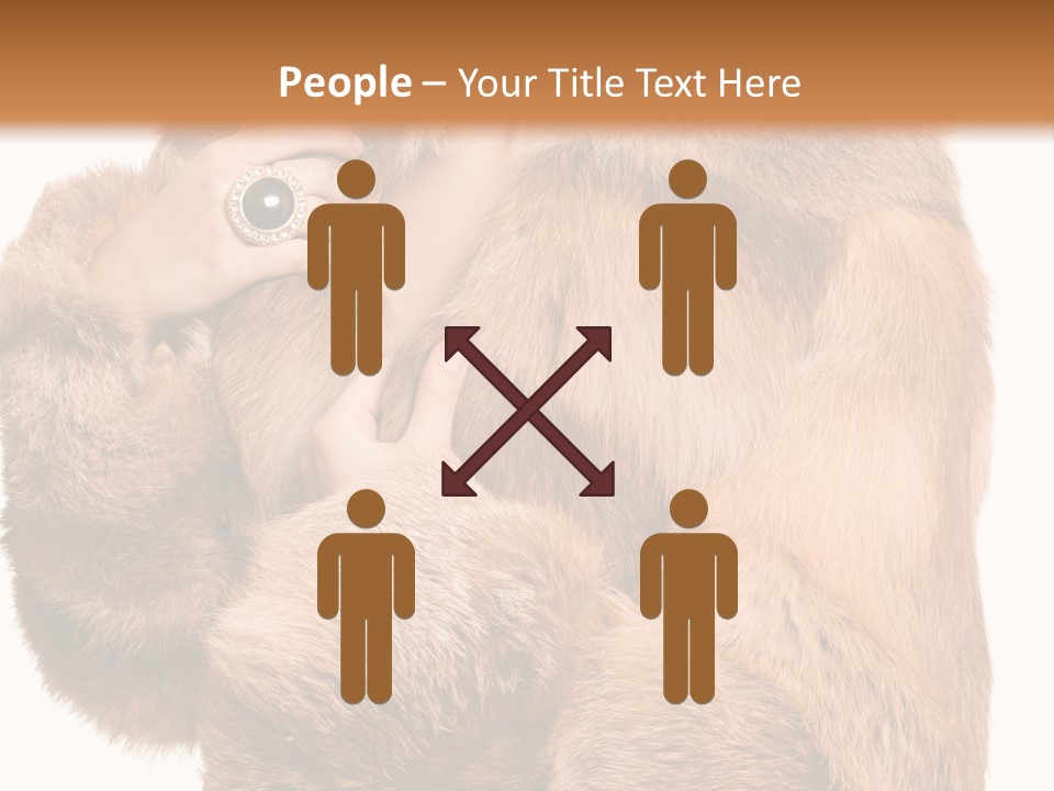 Posing Hairstyle Head PowerPoint Template