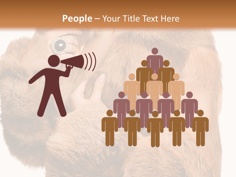 Posing Hairstyle Head PowerPoint Template