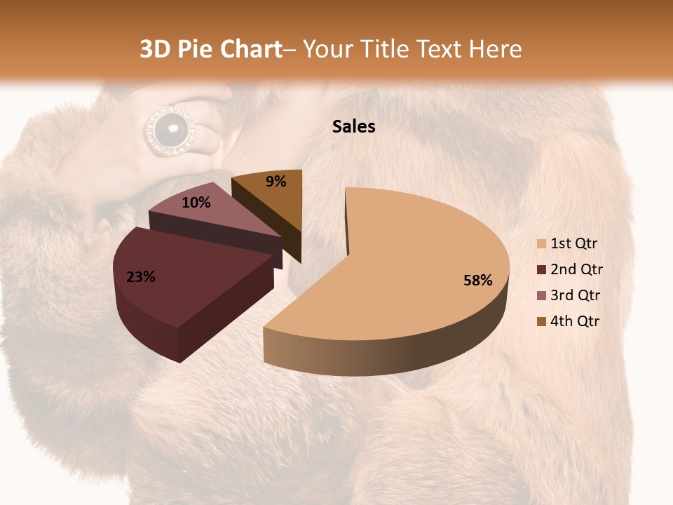 Posing Hairstyle Head PowerPoint Template