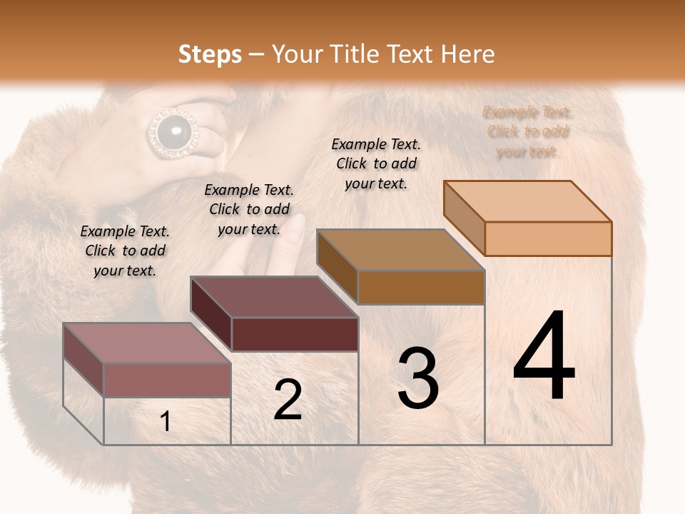 Posing Hairstyle Head PowerPoint Template