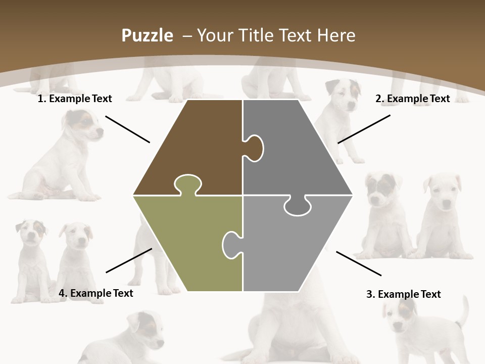 Parson Russell Terrier Puppies PowerPoint Template