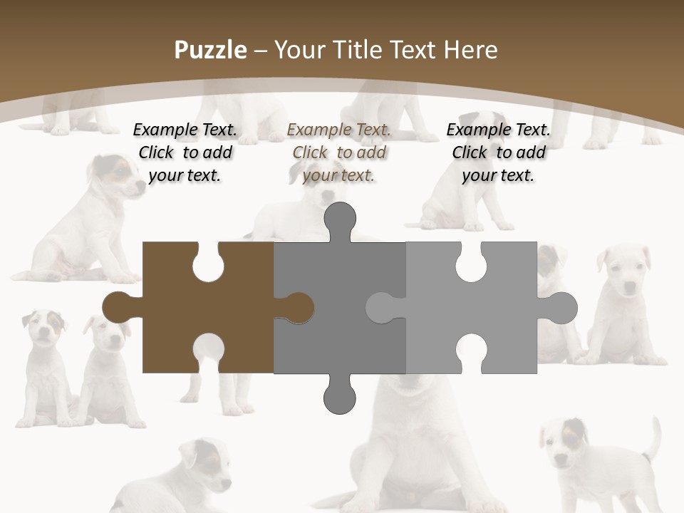 Parson Russell Terrier Puppies PowerPoint Template