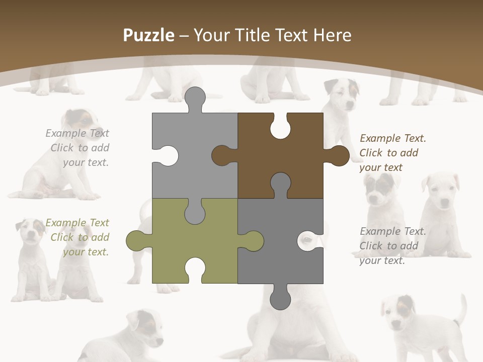 Parson Russell Terrier Puppies PowerPoint Template