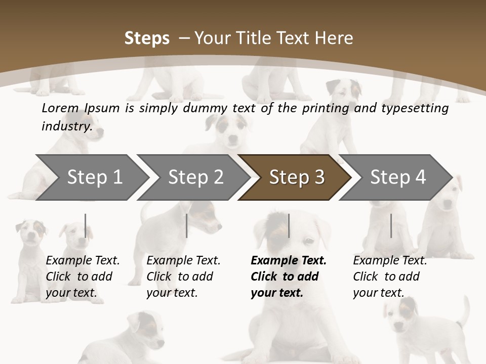 Parson Russell Terrier Puppies PowerPoint Template