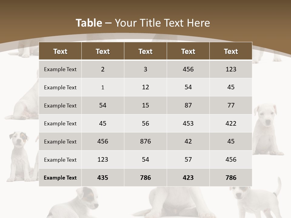 Parson Russell Terrier Puppies PowerPoint Template