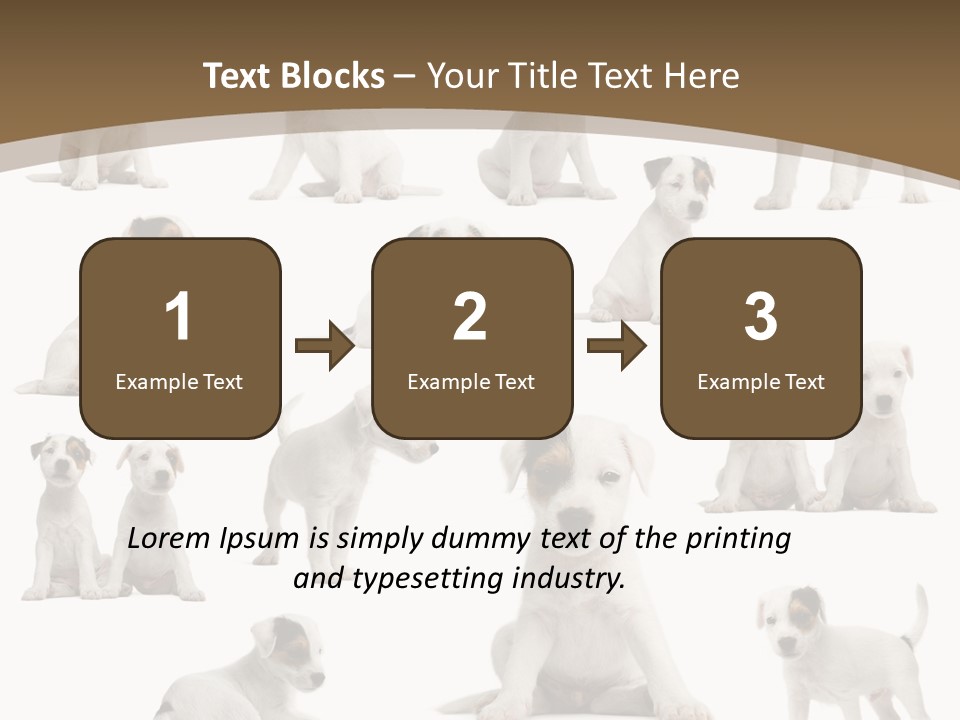 Parson Russell Terrier Puppies PowerPoint Template