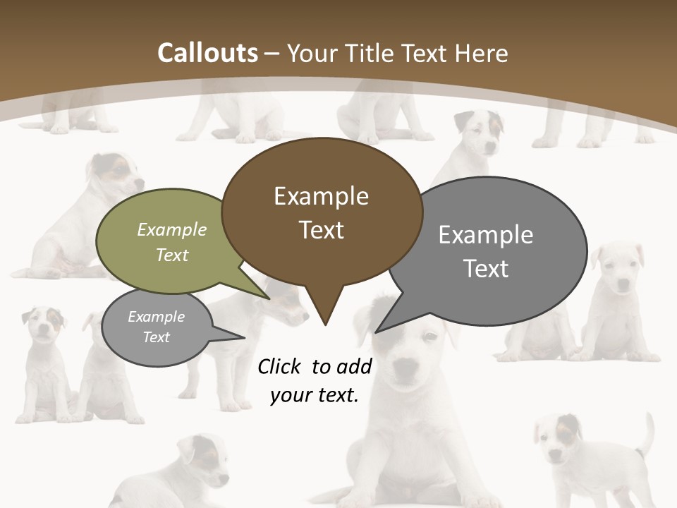 Parson Russell Terrier Puppies PowerPoint Template