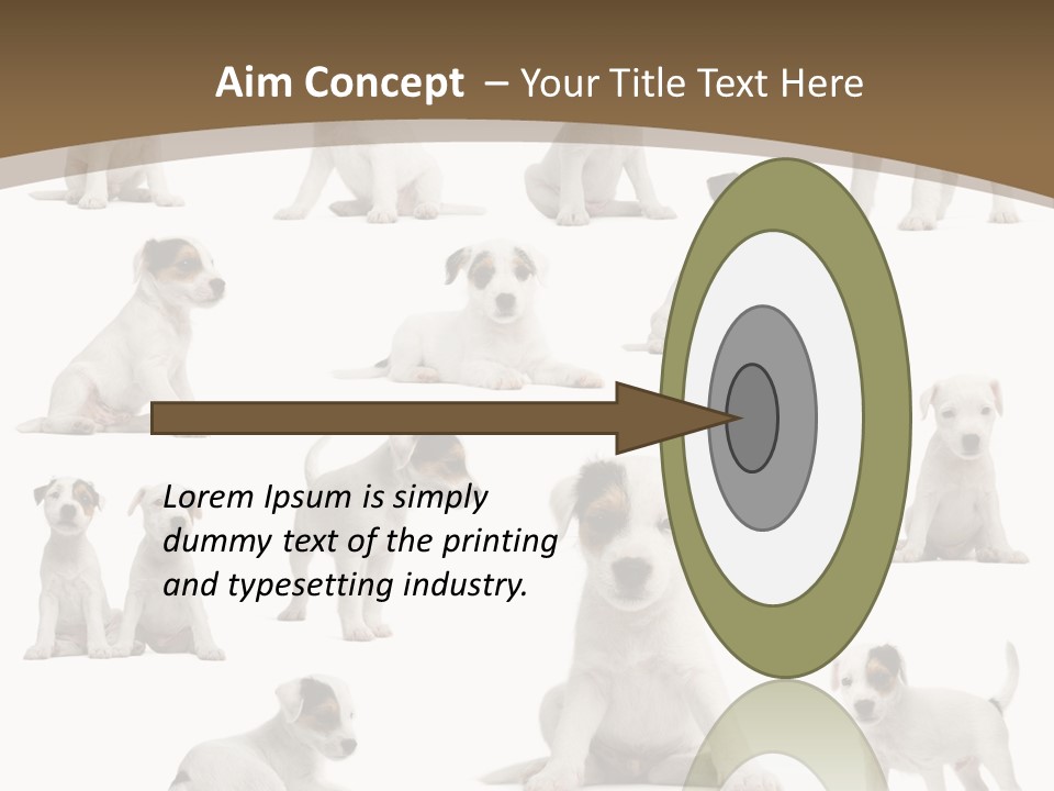 Parson Russell Terrier Puppies PowerPoint Template