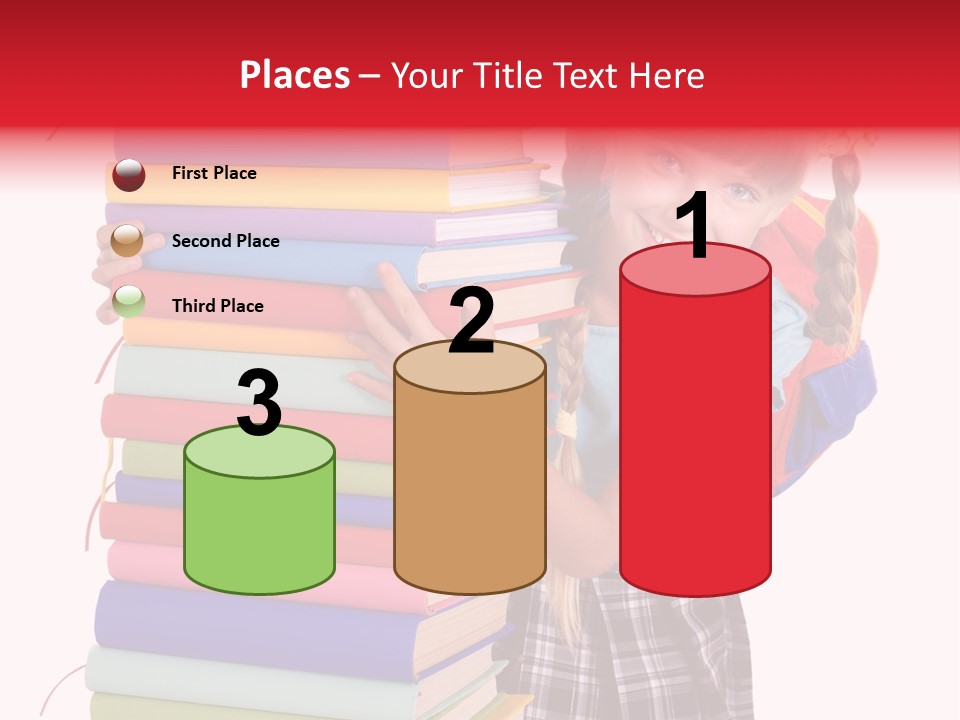 Isolated Smile Caucasian PowerPoint Template