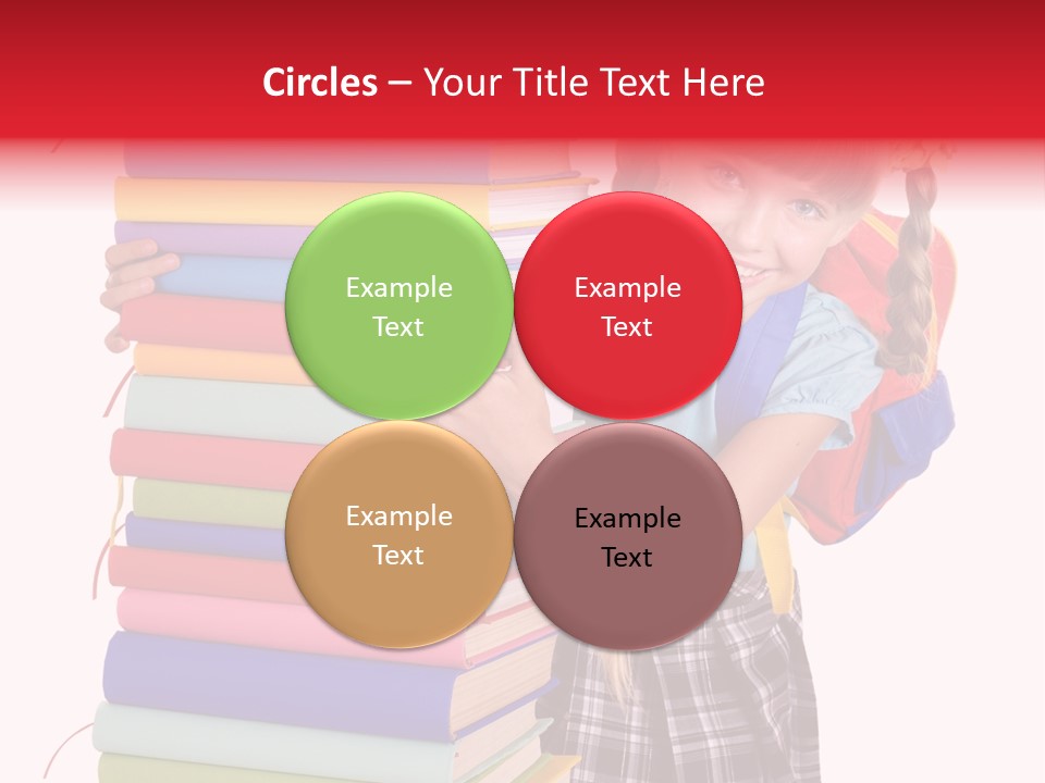 Isolated Smile Caucasian PowerPoint Template