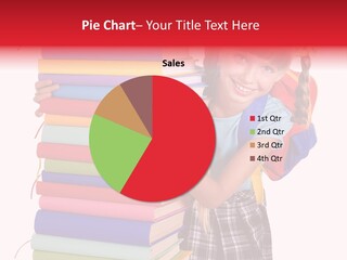 Isolated Smile Caucasian PowerPoint Template