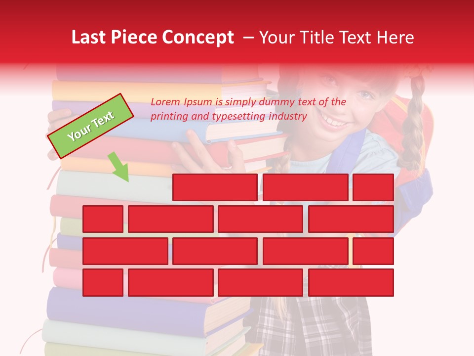 Isolated Smile Caucasian PowerPoint Template