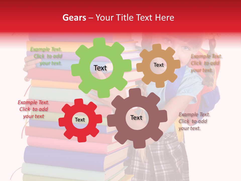 Isolated Smile Caucasian PowerPoint Template
