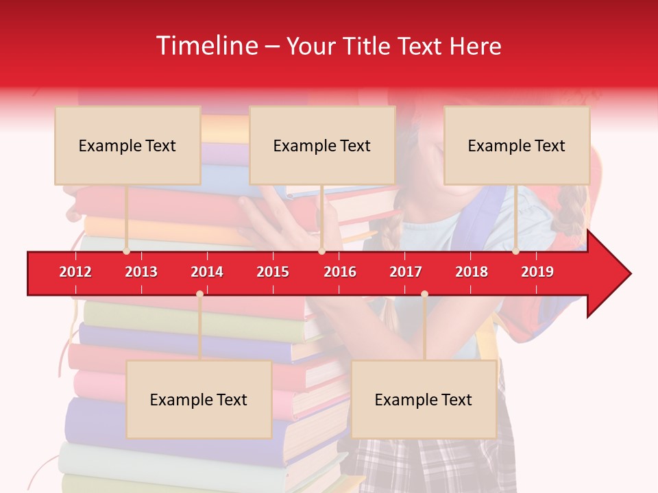 Isolated Smile Caucasian PowerPoint Template