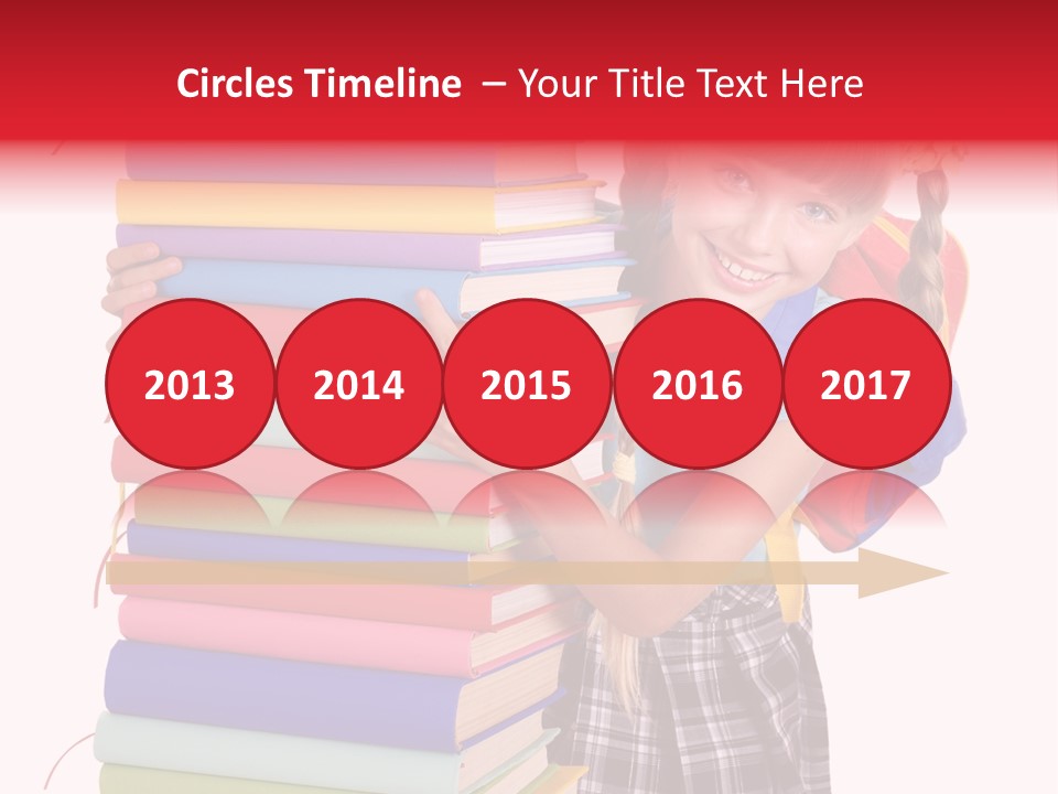 Isolated Smile Caucasian PowerPoint Template