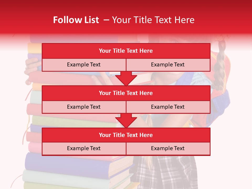 Isolated Smile Caucasian PowerPoint Template