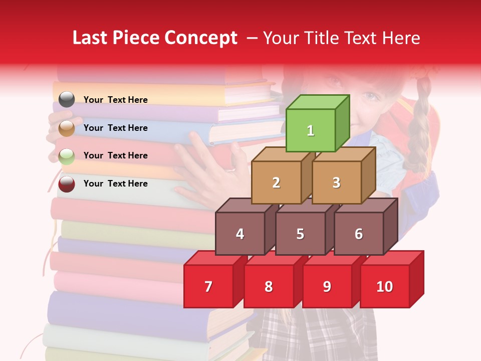 Isolated Smile Caucasian PowerPoint Template