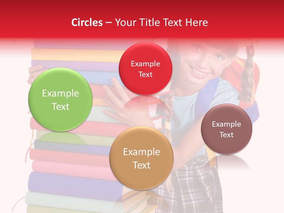 Isolated Smile Caucasian PowerPoint Template