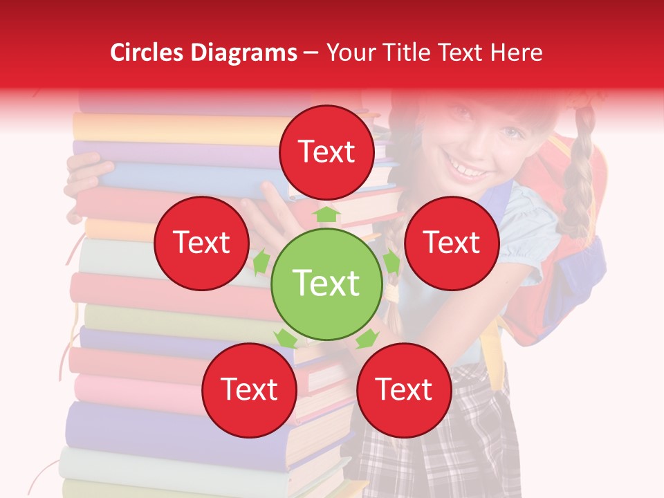 Isolated Smile Caucasian PowerPoint Template