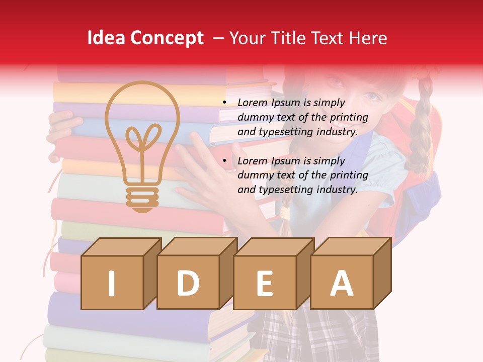 Isolated Smile Caucasian PowerPoint Template