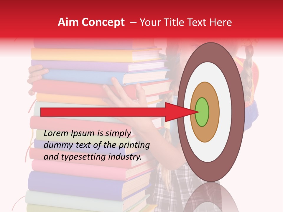 Isolated Smile Caucasian PowerPoint Template