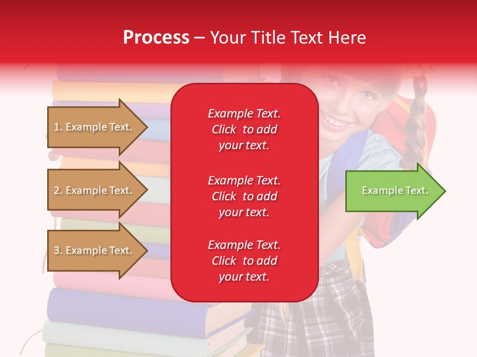Isolated Smile Caucasian PowerPoint Template