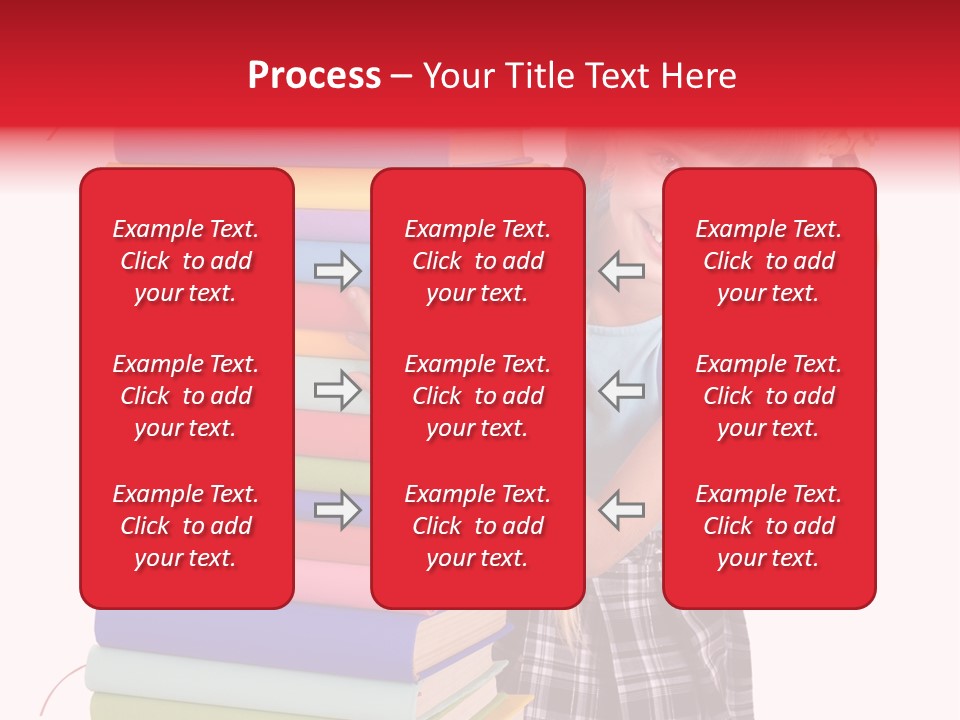 Isolated Smile Caucasian PowerPoint Template