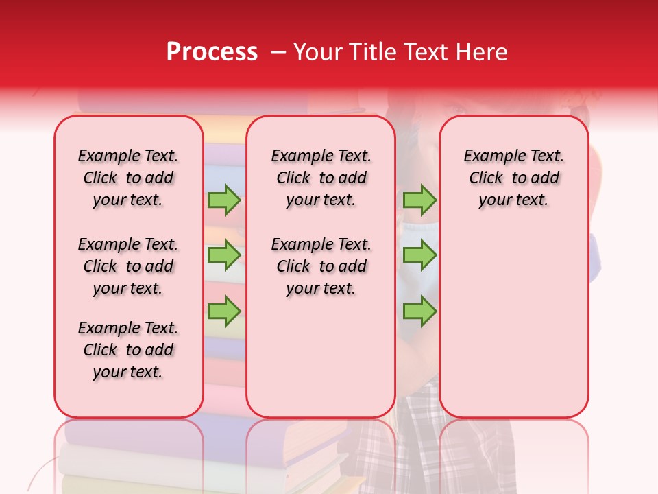 Isolated Smile Caucasian PowerPoint Template