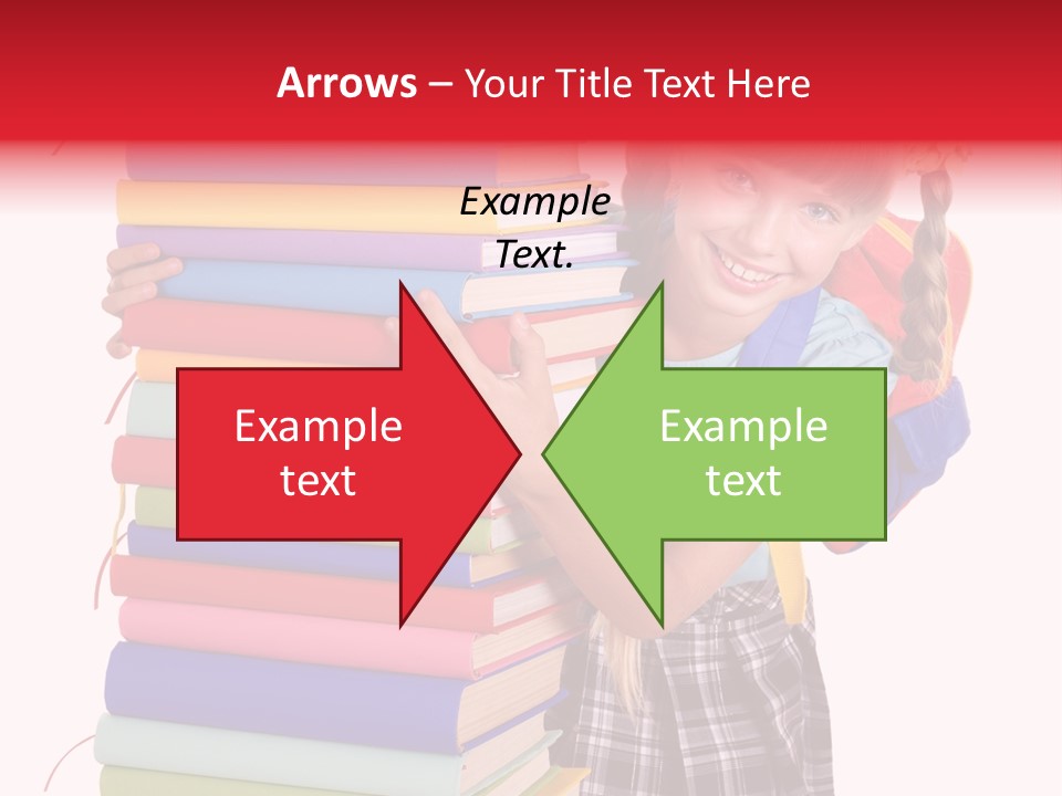 Isolated Smile Caucasian PowerPoint Template