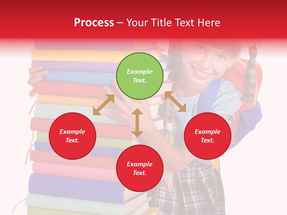 Isolated Smile Caucasian PowerPoint Template